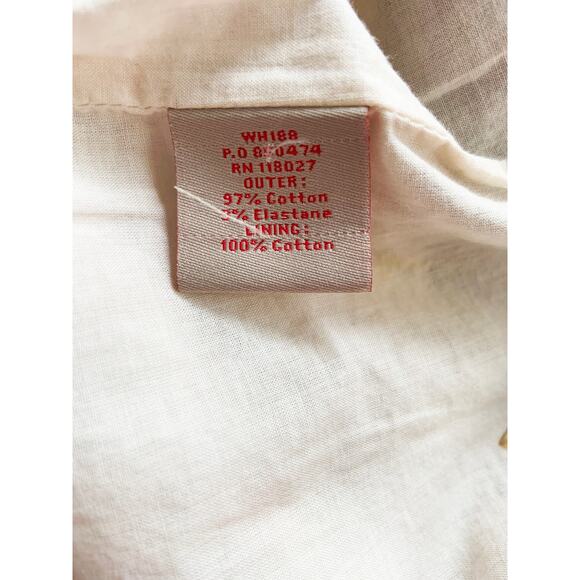 Boden Flower Applique Sheath Dress White Cotton Blend Sleeveless US 4L UK 8L - Picture 6 of 6